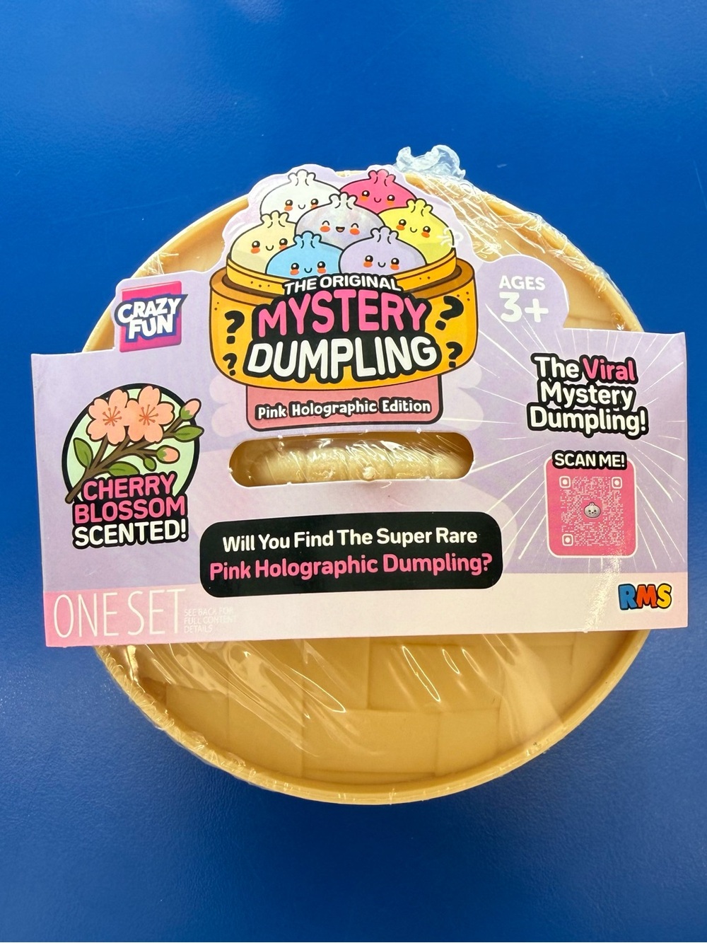 Crazy Fun Mystery Dumpling Pink Holographic Cherry Blossom Scented NEW Sealed